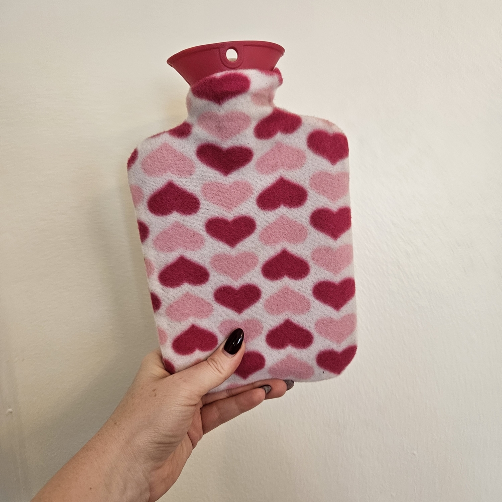 Heart Patterned Hot Water Bottle